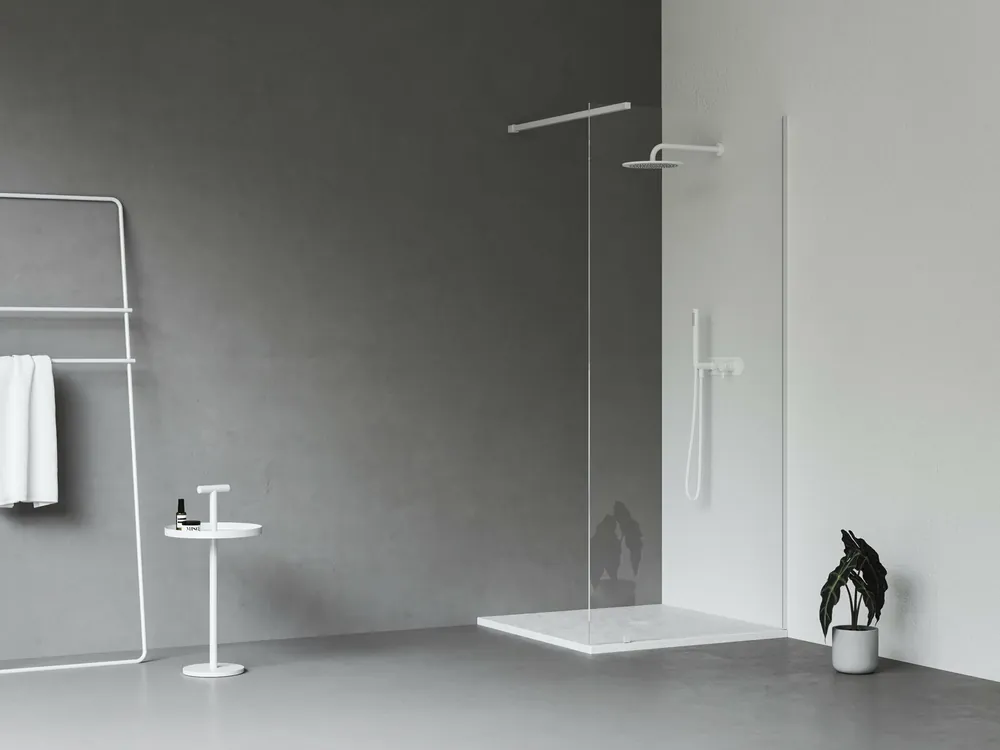 Sprchový kout Ravak Walk-In Wall Set 90, bílá matný/transparent, GW9W70E0SZ1 Op = Op