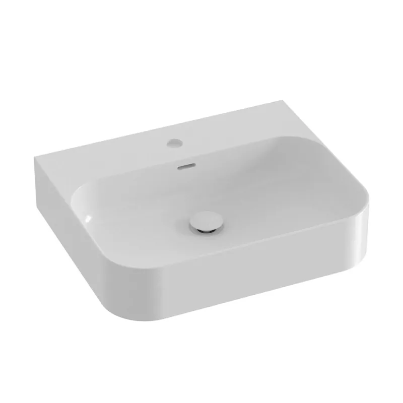 Umyvadlo Ravak Ceramic Slim Wall 55 R keramické na zeď, desku nebo skříňku tenkostěnné, s přepadem, bílé, XJX01155000 Tijdelijk Beschikbaar