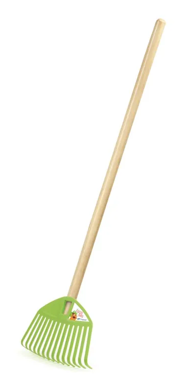 Uitverkoop Dětské hrábě FOCUS BABY s dřevěnou násadou 71 cm - barva zelená