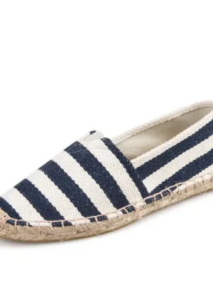 Dokud Zásoby Vydrží Espadrilky textilní boty Blue Stripes - modro bílá - Velikost 41