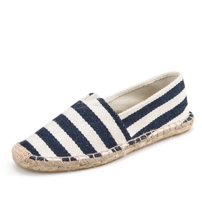 Koop Online Espadrilky textilní boty Blue Stripes - modro bílá - Velikost 42