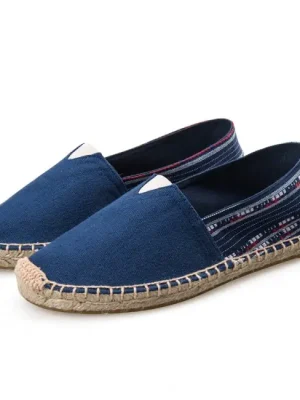 Espadrilky textilní boty Simple - modré - Velikost 38 Výhodná Nabídka