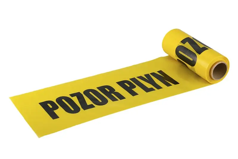 Fólie výstražná - plyn 22cmx50mx0,07mm Op = Op