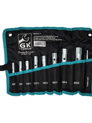 Blesková Nabídka GK TOOLS Sada trubkových klíčů 9 dílů 6-22 mm, textilní obal