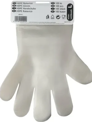 HDPE Rukavice jednorázové vel.L (100ks) Gereduceerde Prijs