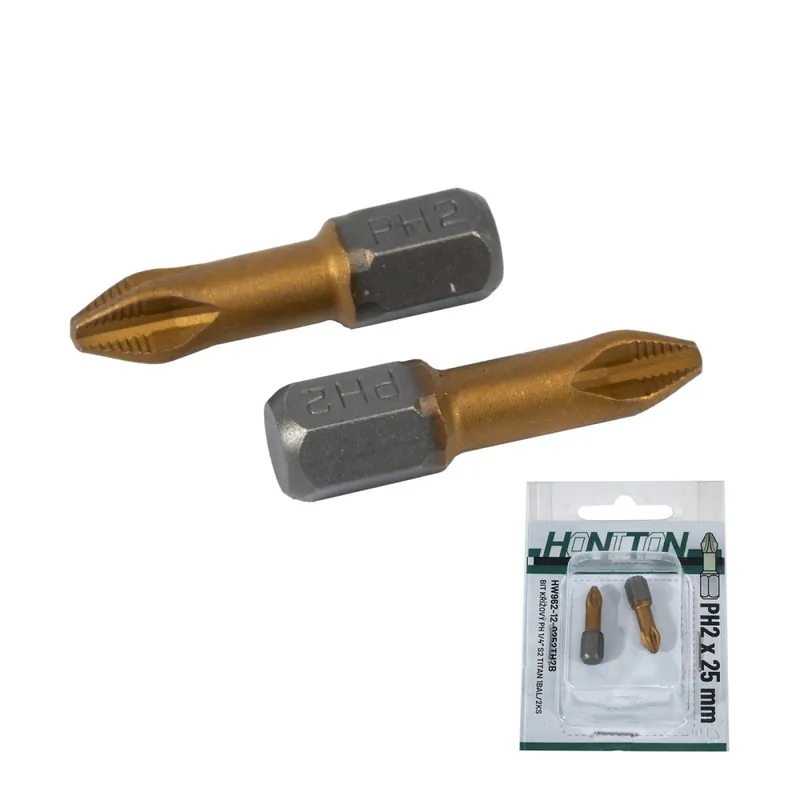 Exclusieve Aanbieding HONITON Bit PH Titan 1/4” PH3x25 mm (1bal/2ks)