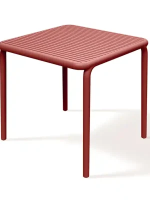 Jídelní stůl BRENE 795x795x755 - barva retro červená Populair
