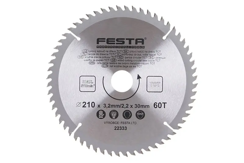 Značkový Kotouč pilový FESTA SK 210/3.2/30mm 60T