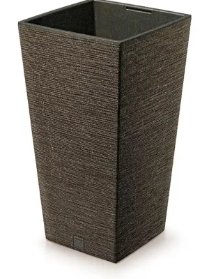 Voordeelprijs Květináč FURU SQUARE ECO WOOD s vkladem 34,5 cm - barva káva ECO