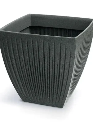 Beperkt Aanbod Květináč LATIA SQUARE MIDL 60 cm - barva černý granit