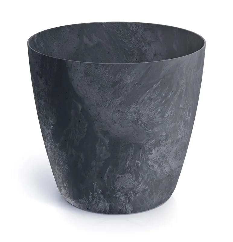 Alleen Vandaag Květináč MATE BETON EFFECT 34 cm - barva antracit
