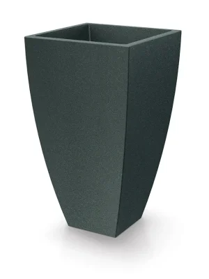 Alleen Vandaag Květináč MOODA SQUARE 60 cm - barva černý granit