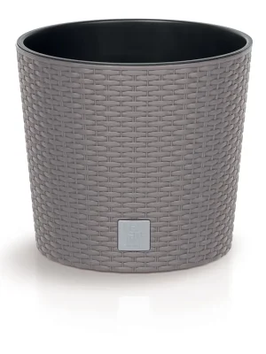 Alleen Vandaag Květináč RATO ROUND s vkladem 30 cm - barva mocca