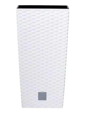 Beperkt Aanbod Květináč RATO SQUARE s vkladem 24 cm - barva bílá
