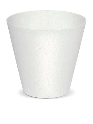 Beperkt Aanbod Květináč TUBUS ECO WOOD 30 cm - barva bílá ECO