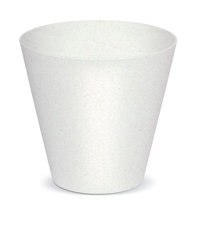 Beperkt Aanbod Květináč TUBUS ECO WOOD 30 cm - barva bílá ECO