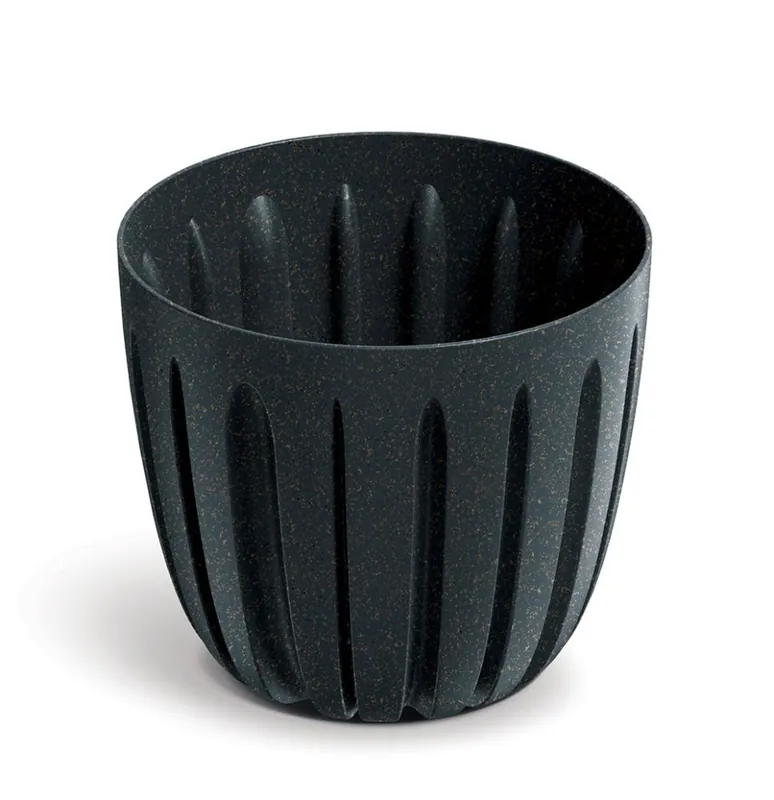 Aanbieding Květináč WARIO ECO WOOD 13,8 cm - barva antracit ECO