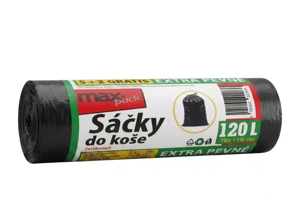 Lage Kosten LDPE zatahovací sáčky do koše 120L - 70 x 110 cm - 7ks Extra silné