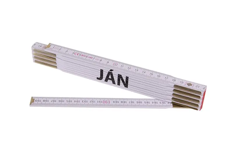 Beste Prijs Metr skládací 2m JÁN (PROFI,bílý,dřevo)