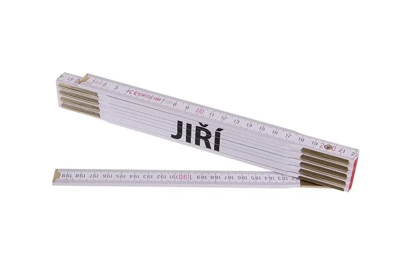 Flitsaanbieding Metr skládací 2m JIŘÍ (PROFI,bílý,dřevo)