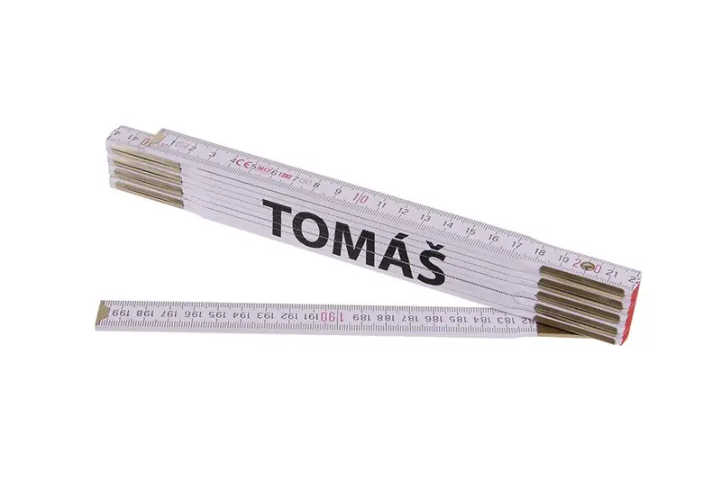 Lage Kosten Metr skládací 2m TOMÁŠ (PROFI,bílý,dřevo)