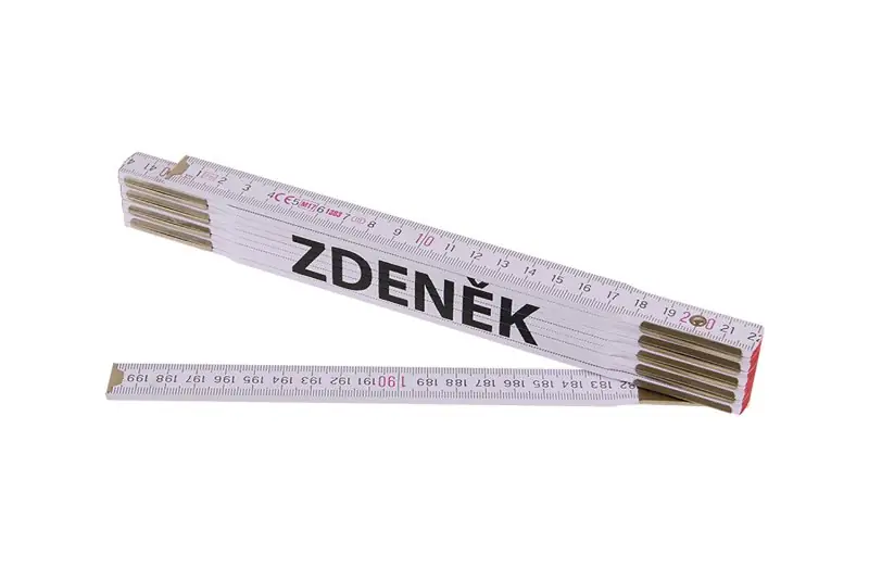 Bestel Nu Metr skládací 2m ZDENĚK (PROFI,bílý,dřevo)