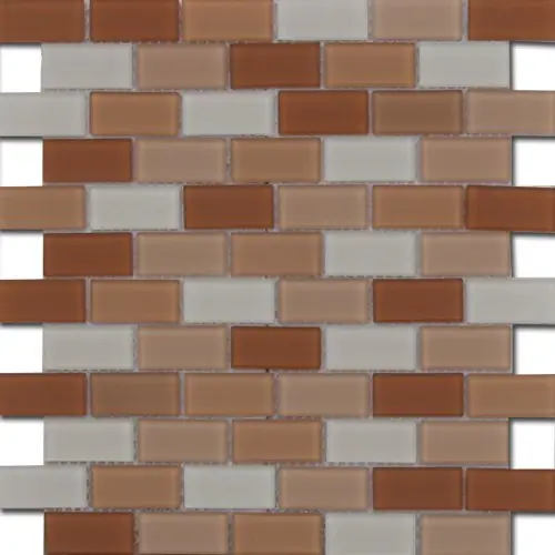 Mozaika ASHS2-4 skleněná hnědá světle hnědá krémová 30x30cm sklo Bezpečná Platba
