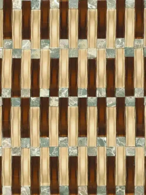 Denní Nabídka Mozaika JSM-BH001 skleněná kámen hnědá 29,7x29,7cm sklo kamenná