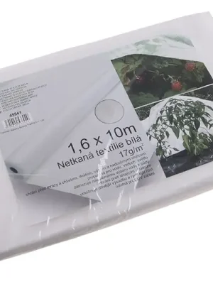 Cenově Výhodný Netkaná textílie 1.6x10m bílá 17g/m2