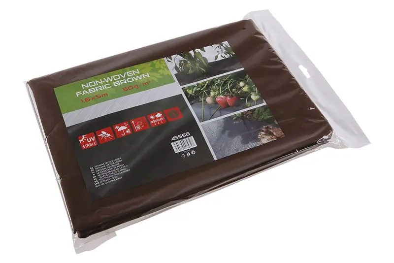 Netkaná textílie 1.6x5m hnědá 50g/m2 Hoge Kwaliteit