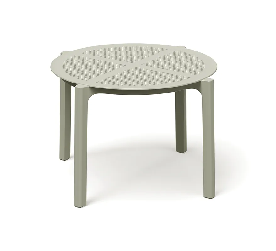 Nízký kulatý stůl NEXO 635x550x400 mm - barva béžová Snelle Levering