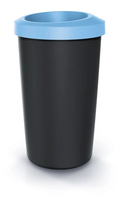 Odpadkový koš COMPACTA R DROP - objem 45 l, barva světle modrá Seizoensaanbieding