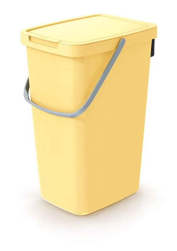 Odpadkový koš SYSTEMA Q COLLECT - objem 20 l, barva světle žlutá Alleen Vandaag