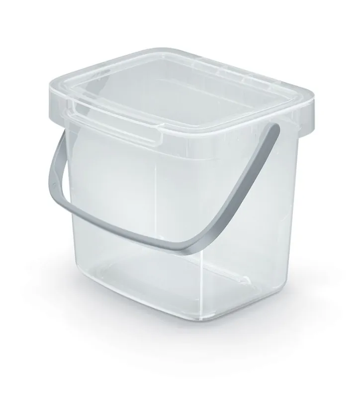 Gratis Retour Odpadkový koš SYSTEMA Q COLLECT - objem 3 l, barva transparentní
