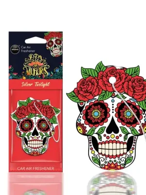 Dokud Zásoby Vydrží Osvěžovače vzduchu AROMA DIA DE LOS MUERTOS Silver Tattoo