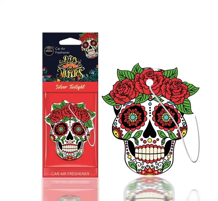 Op = Op Osvěžovače vzduchu AROMA DIA DE LOS MUERTOS Silver Tattoo