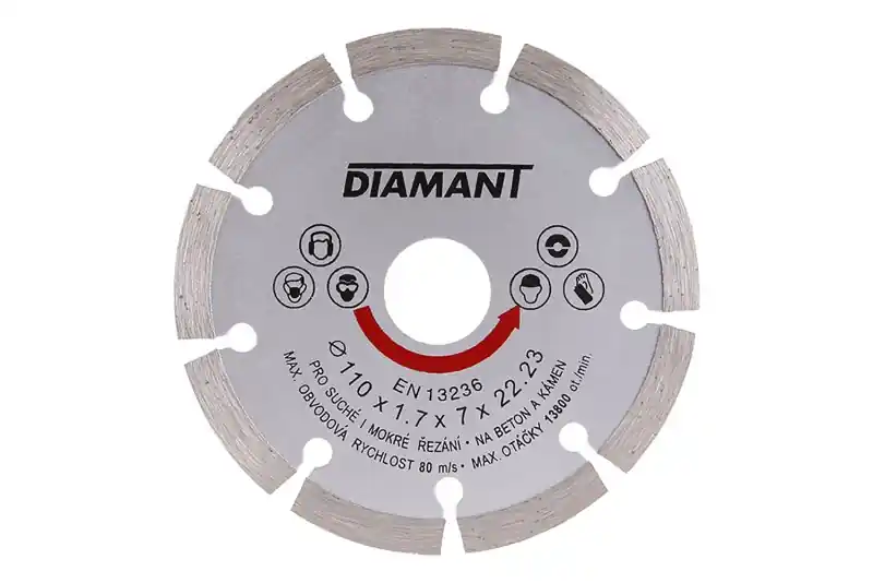 Kotouč diamantový DIAMANT 110x1.7x22.2mm segment Tijdelijk Beschikbaar