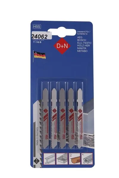 Bestel Nu Plátky do přímočaré pily HSS 50/1mm 5ks 31420