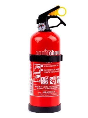 Práškový hasicí přístroj ABC s manometrem a věšákem, 1 kg Horká Nabídka