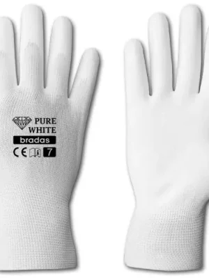 Rukavice pracovní Pure White (PU) vel.9 Ihned K Objednání