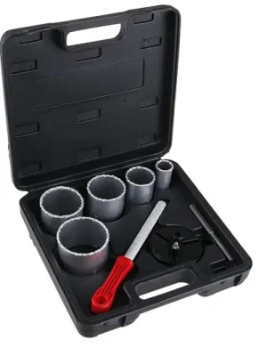 Weekendaanbieding Sada karbidových vykružovacích korunek WESTBERG 33-83mm s pilníkem, plastový kufr