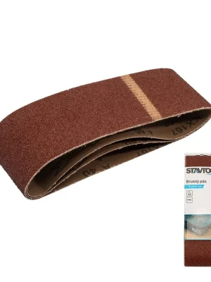 Cenově Výhodný STAVTOOL Brusný pás 75x533 mm zr. 80 (1bal/3ks)