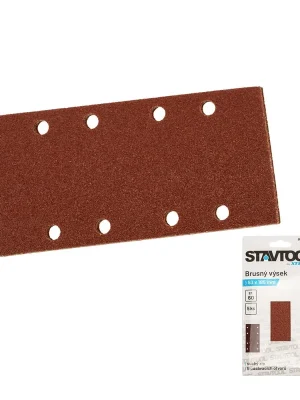 Denní Nabídka STAVTOOL Brusný výsek na suchý zip, typ BOSCH 93x185 mm zr. 120 (1bal/5ks)