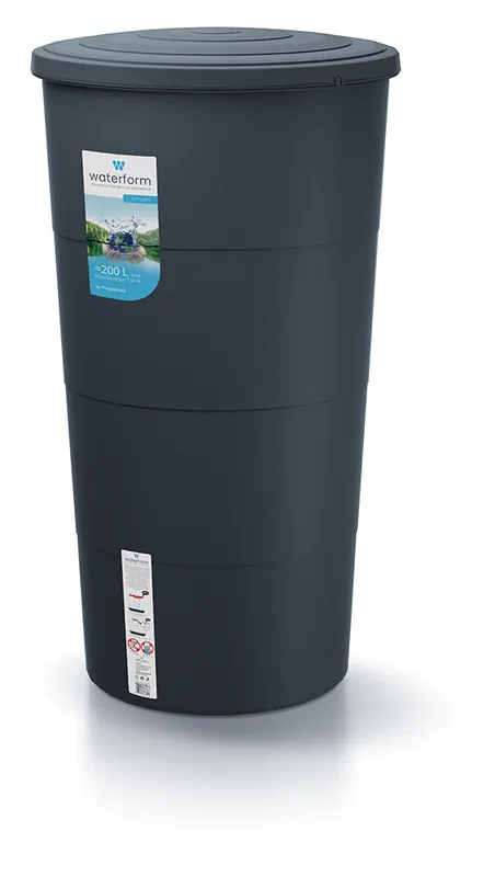 Sud na dešťovou vodu SMOOTH 200 l - barva antracit Exclusieve Aanbieding