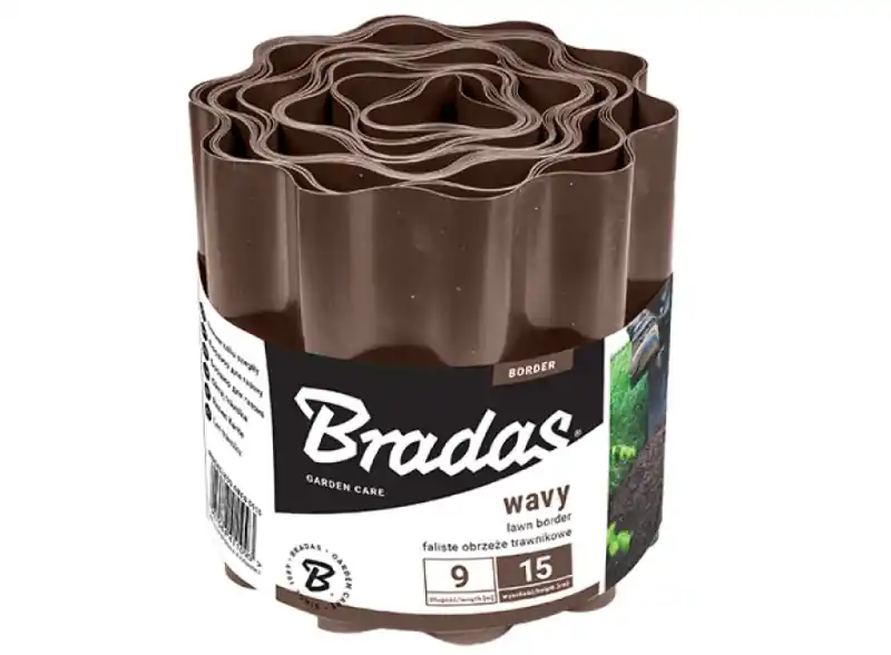 Trávníková obruba hnědá 25cm x 9m Speciale Akce
