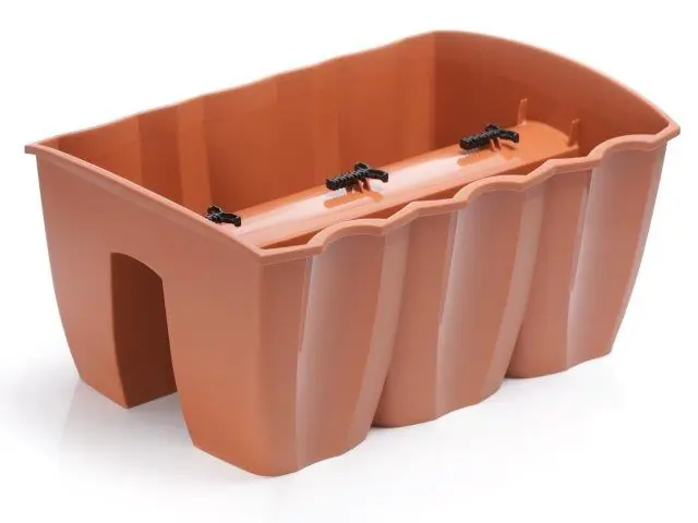 Exclusieve Aanbieding Truhlík na zábradlí CROWN 39,3 cm - barva terakota