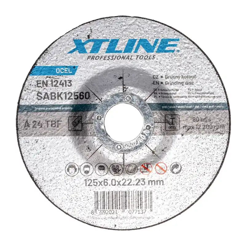 XTLINE Kotouč brusný na ocel 180x6,0x22,2 mm Gratis Retour