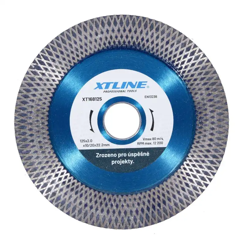 Rechtstreeks Van De Fabrikant XTLINE Kotouč diamantový Turbo HYBRID (řezný/brusný) 125x1,8x10/20x22,2 mm