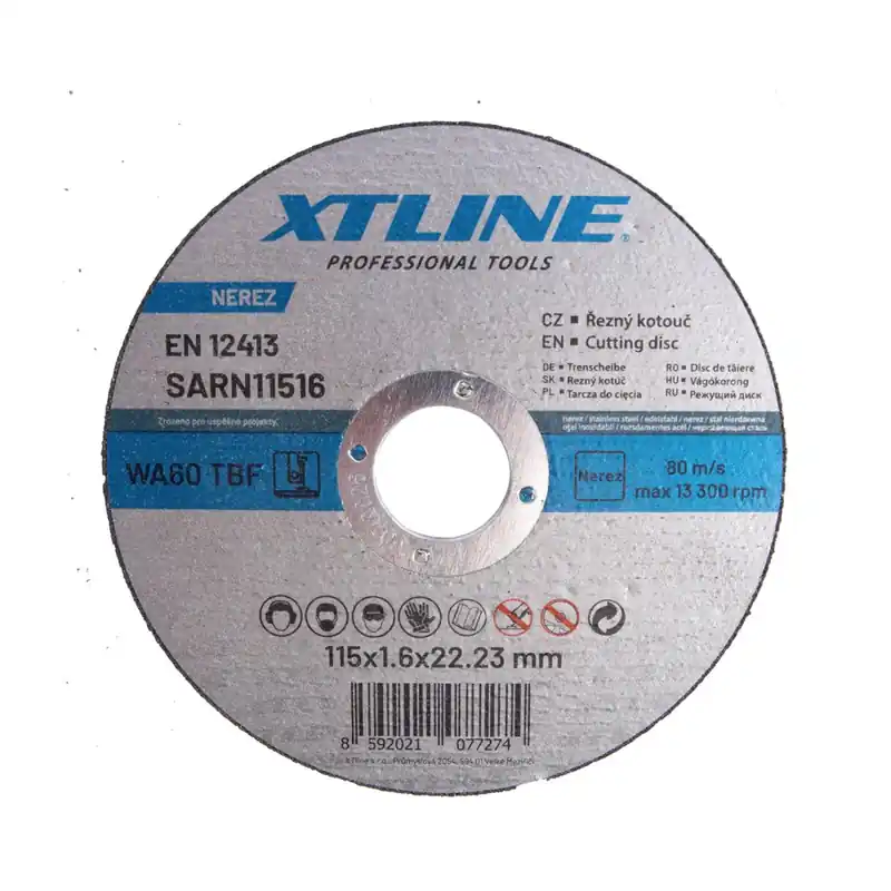 XTLINE Kotouč řezný na ocel / nerez 115x1,6x22,2 mm Betaalbaar