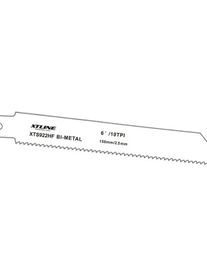 Cenový Hit XTLINE Pilové plátky mečové Bimetal 152x19x0,9 mm, 10-14 Tpi (1bal/5ks)